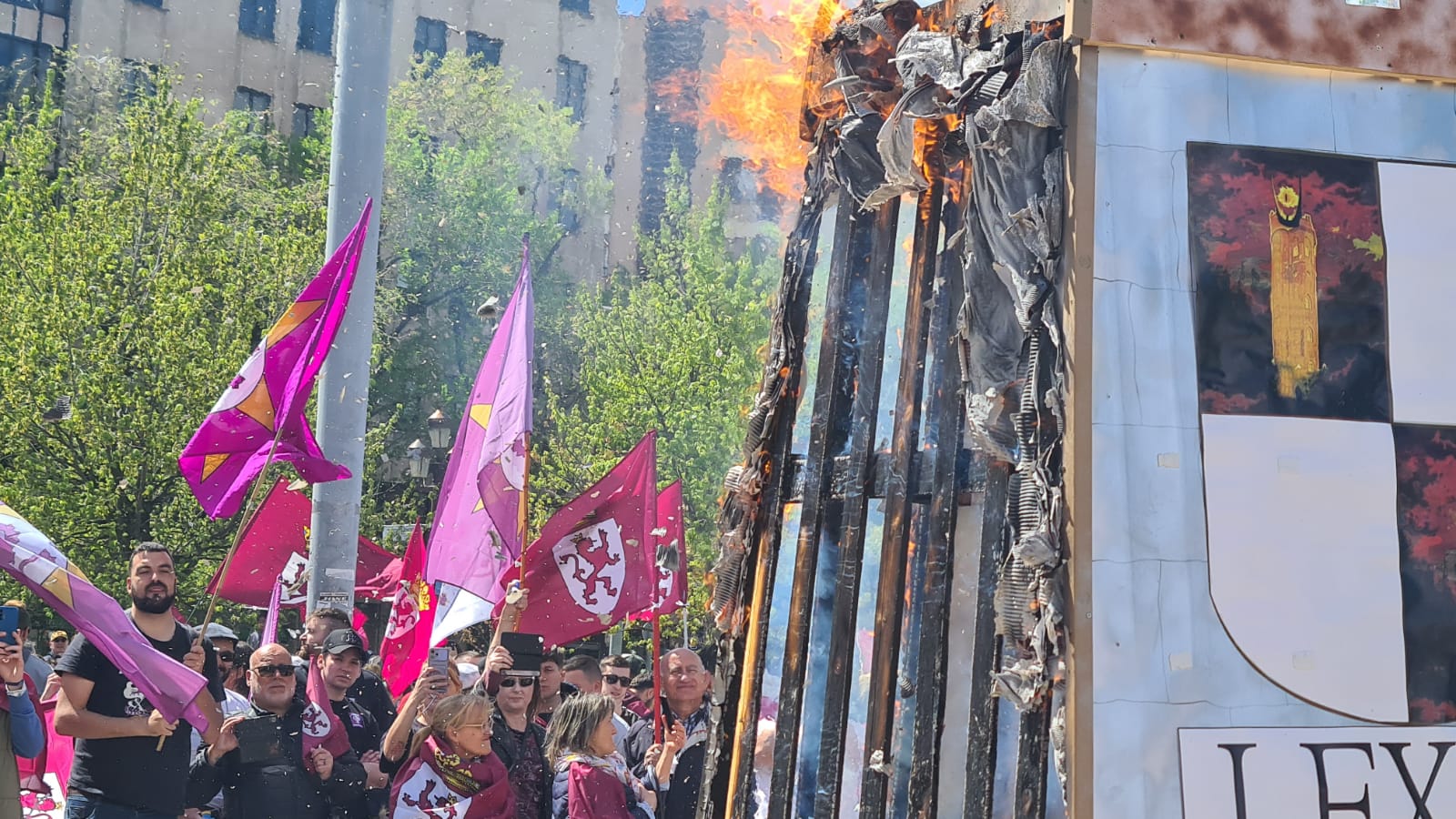 Manifestación por la autonomía leonesa en el Día de Castilla y León