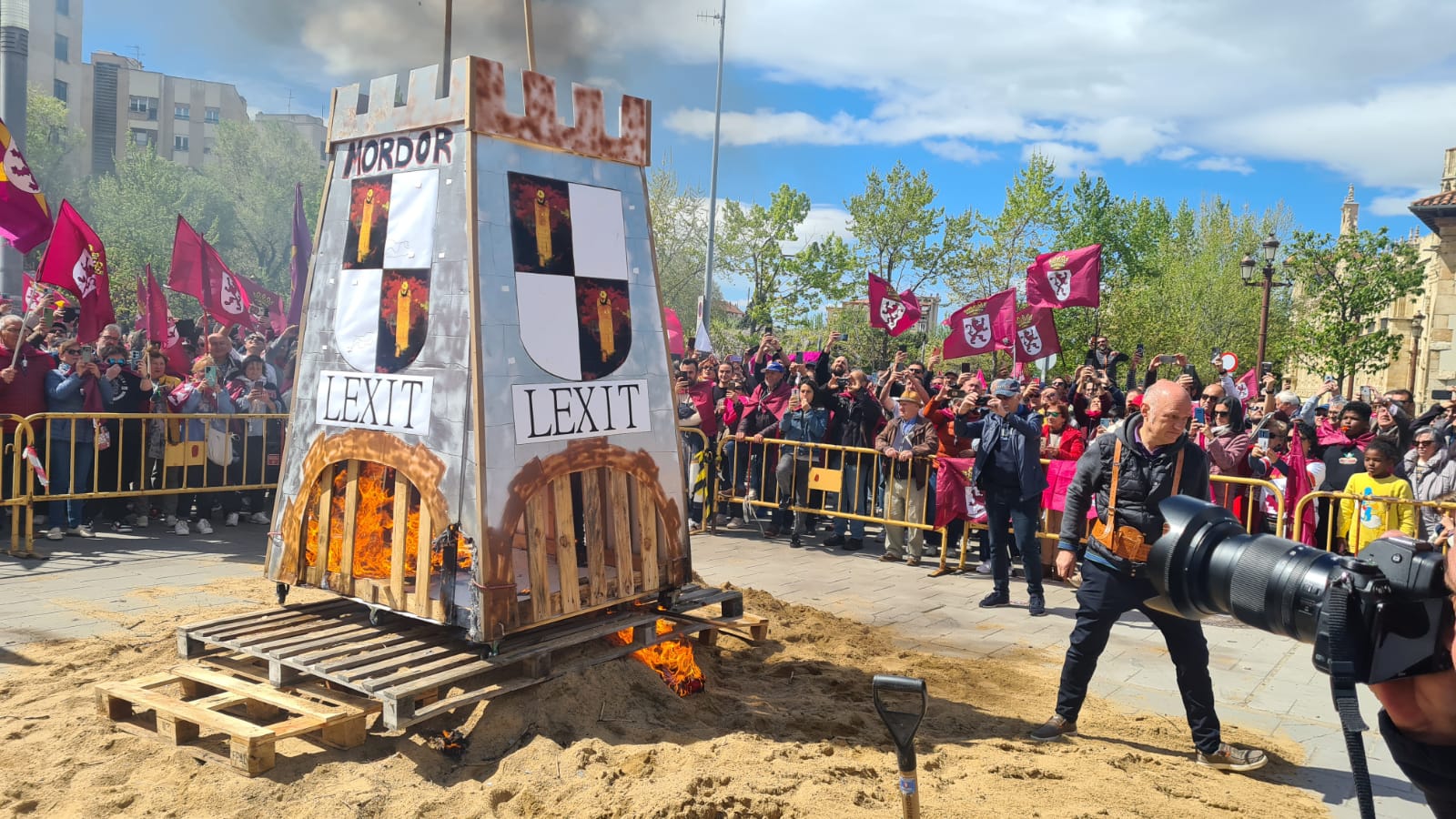 Manifestación por la autonomía leonesa en el Día de Castilla y León