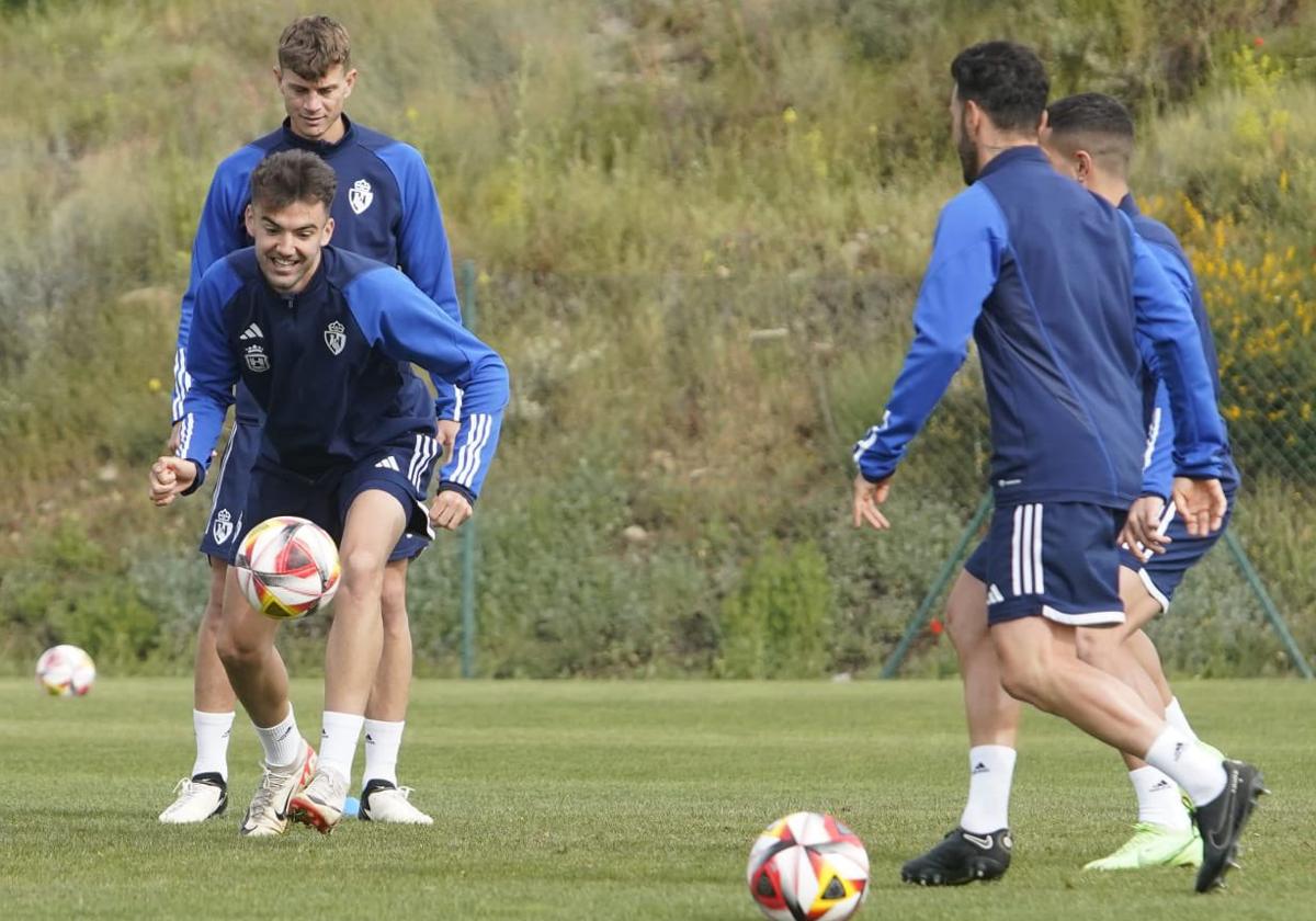 Entrenamiento de este viernes de la Deportiva.