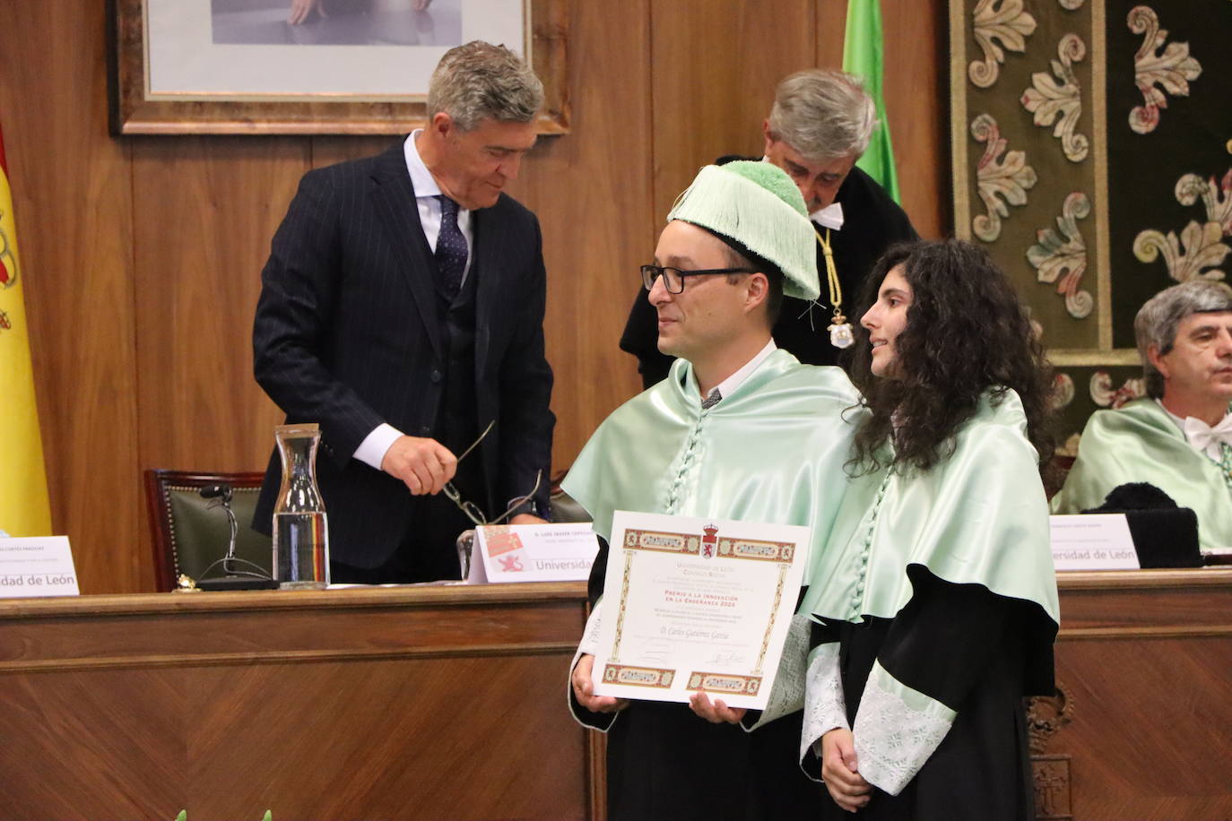 Imagen del acto de celebración en honor a San Isidoro en León.