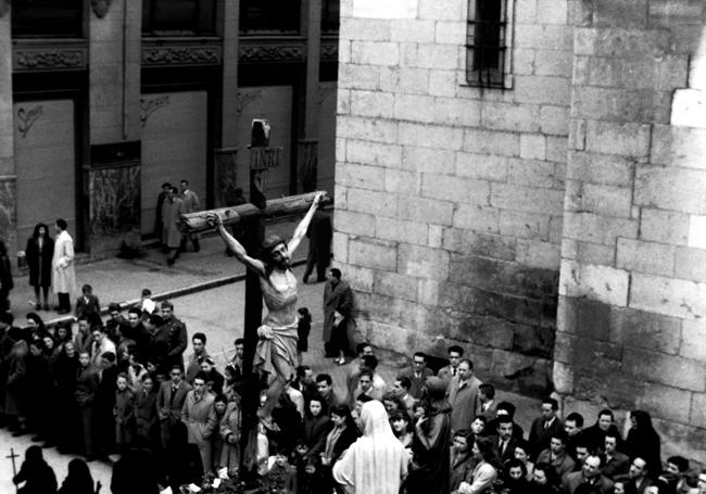 Procesión de Viernes Santo. ca. 1944.