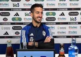 Ernesto Gómez, en sala de prensa.