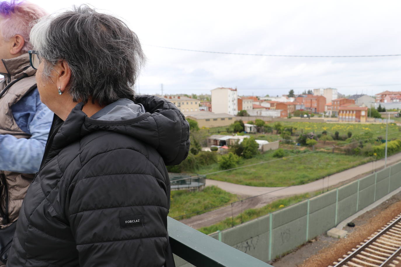 Vías del tren en Trobajo del Cerecedo.