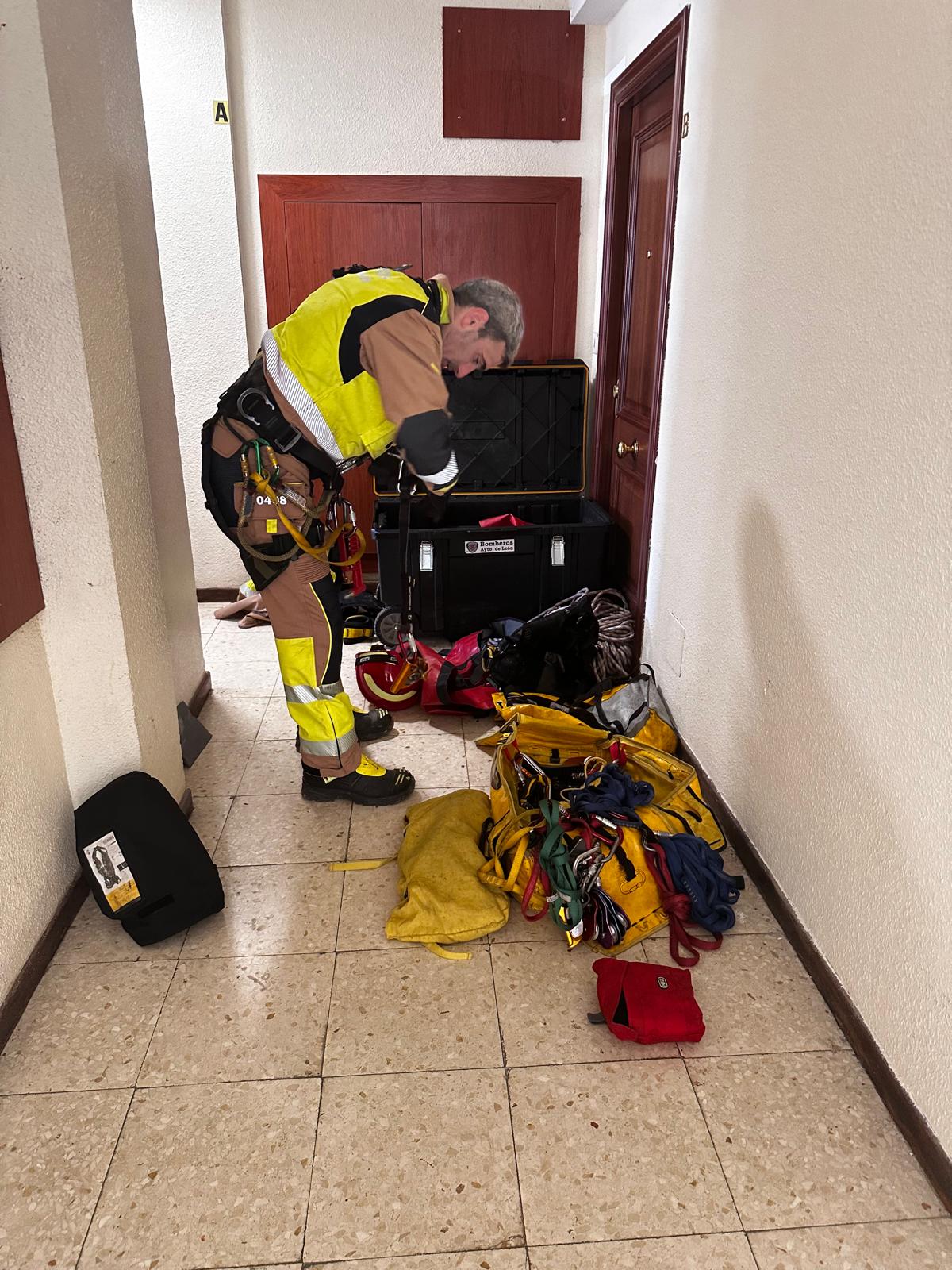 Complicada intervención de bomberos