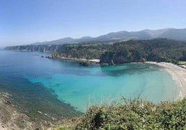 La playa de Cadavedo, en Valdés.