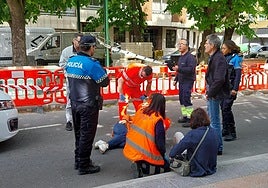 Imagen del suceso en la Avenida José Aguado.