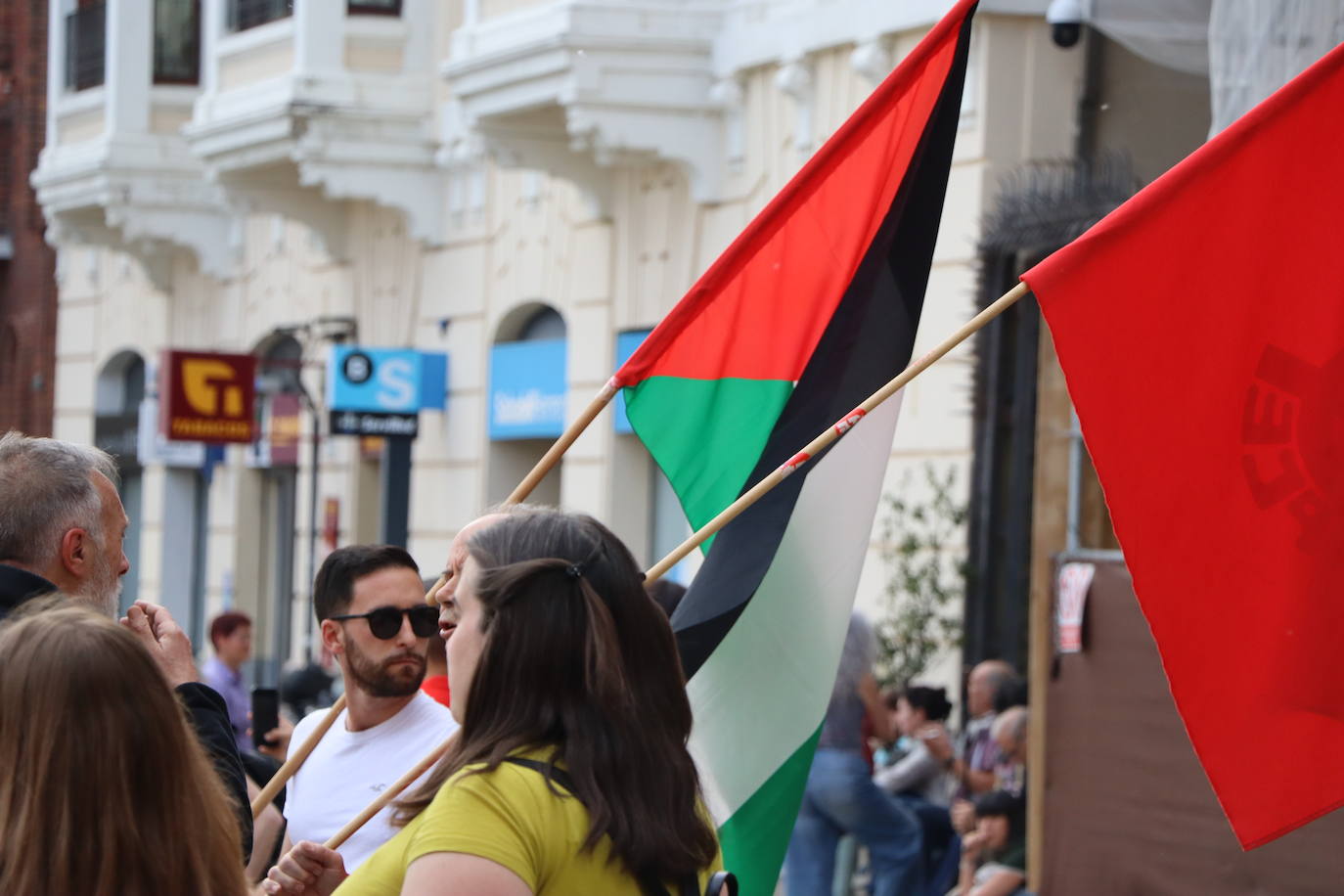 Concentración en León en apoyo a Palestina