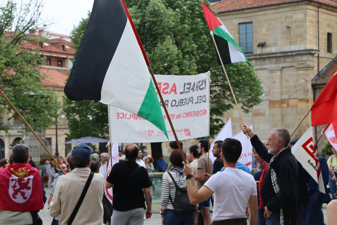 Concentración en León en apoyo a Palestina