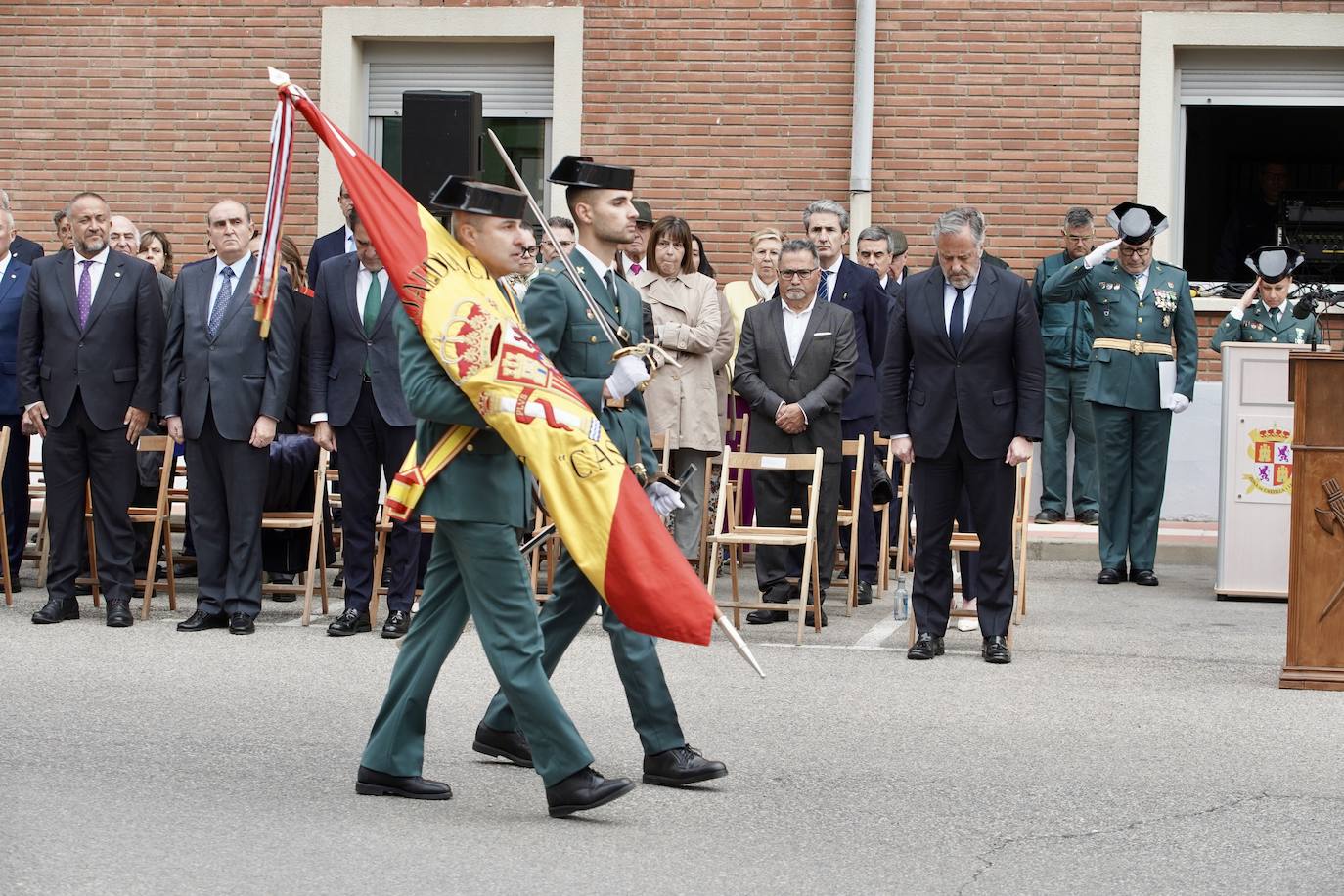 Celebración en León del 180 aniversario de la fundación de la Guardia Civil