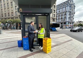 Campaña de reciclaje en León.