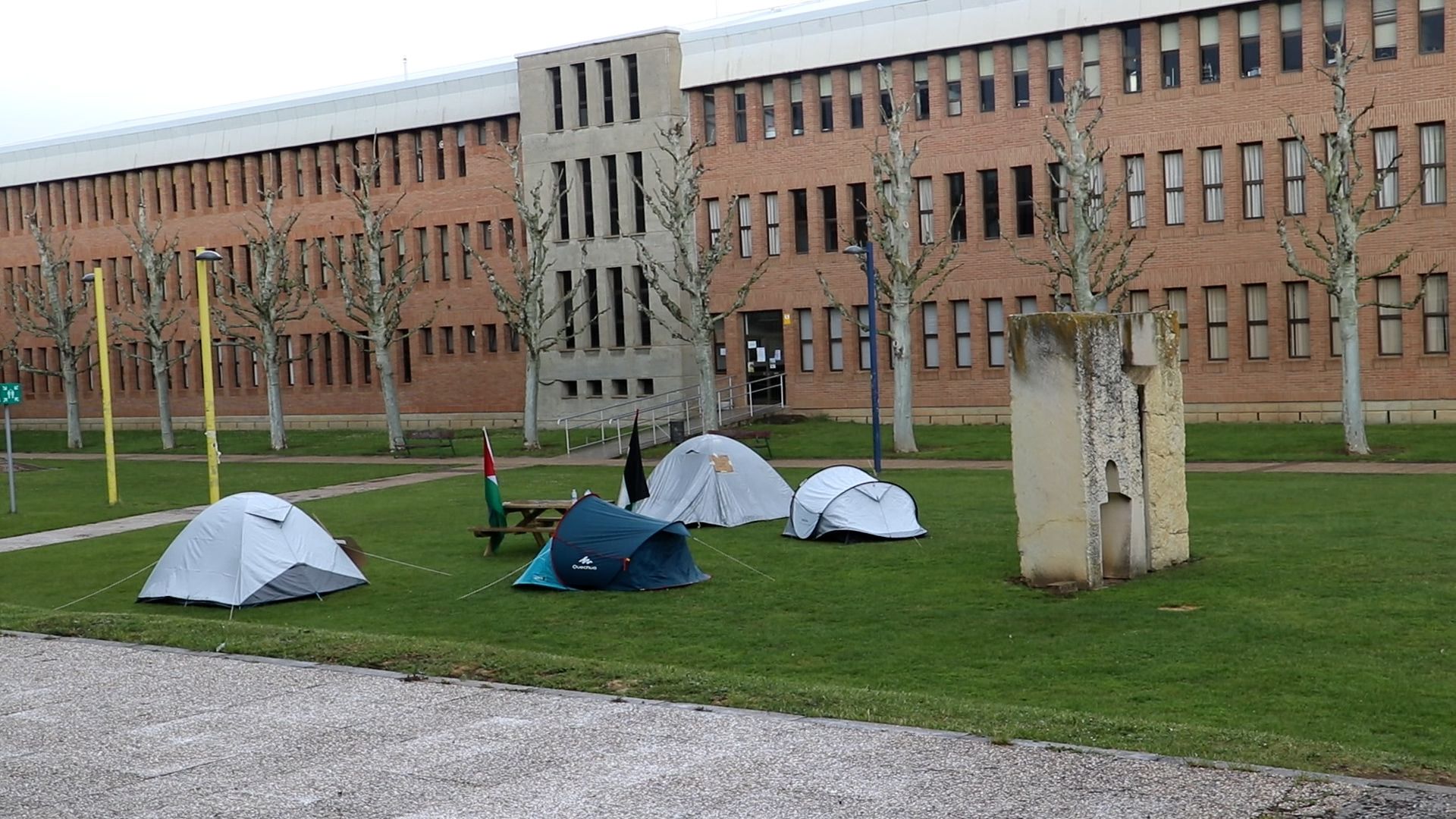 Acampada en el campus universitario por Palestina