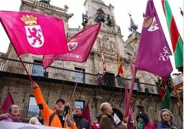 Protestas en defensa del tren Ruta de la Plata.