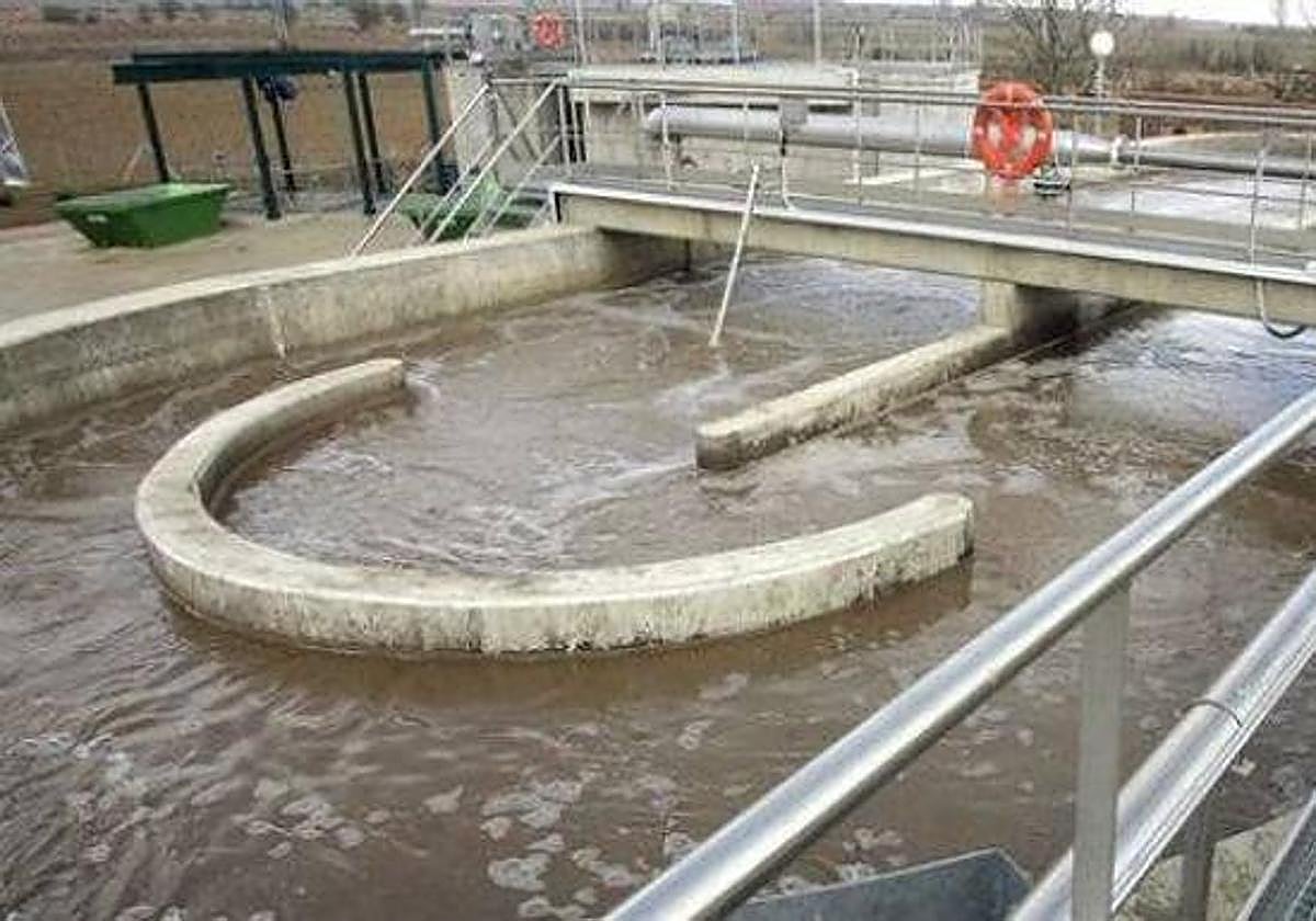 Depuradora de aguas en la provincia de León.