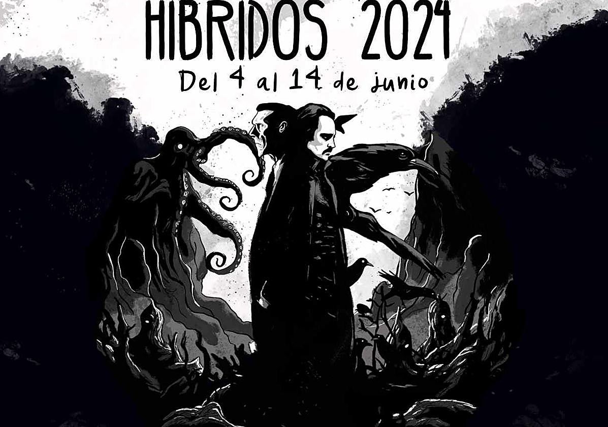 Cartel del festival híbridos.