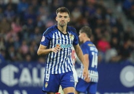 El jugador de la SD Ponferradina Andoni López.