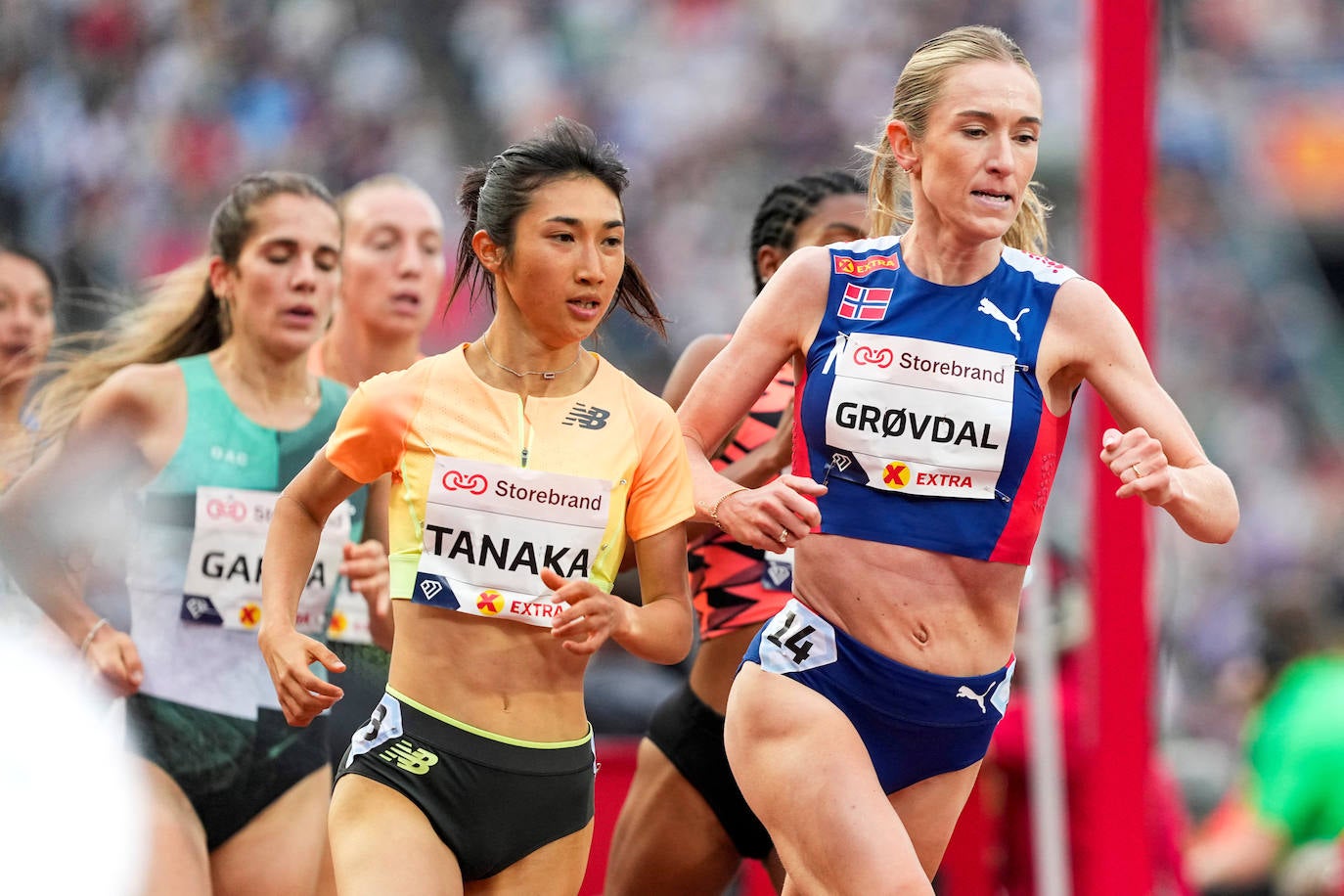 Marta García, en la prueba de 3.000 metros de la Diamond League de Oslo.