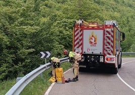 Imagen de la Le-2711, vía en la que ha tenido lugar el accidente.