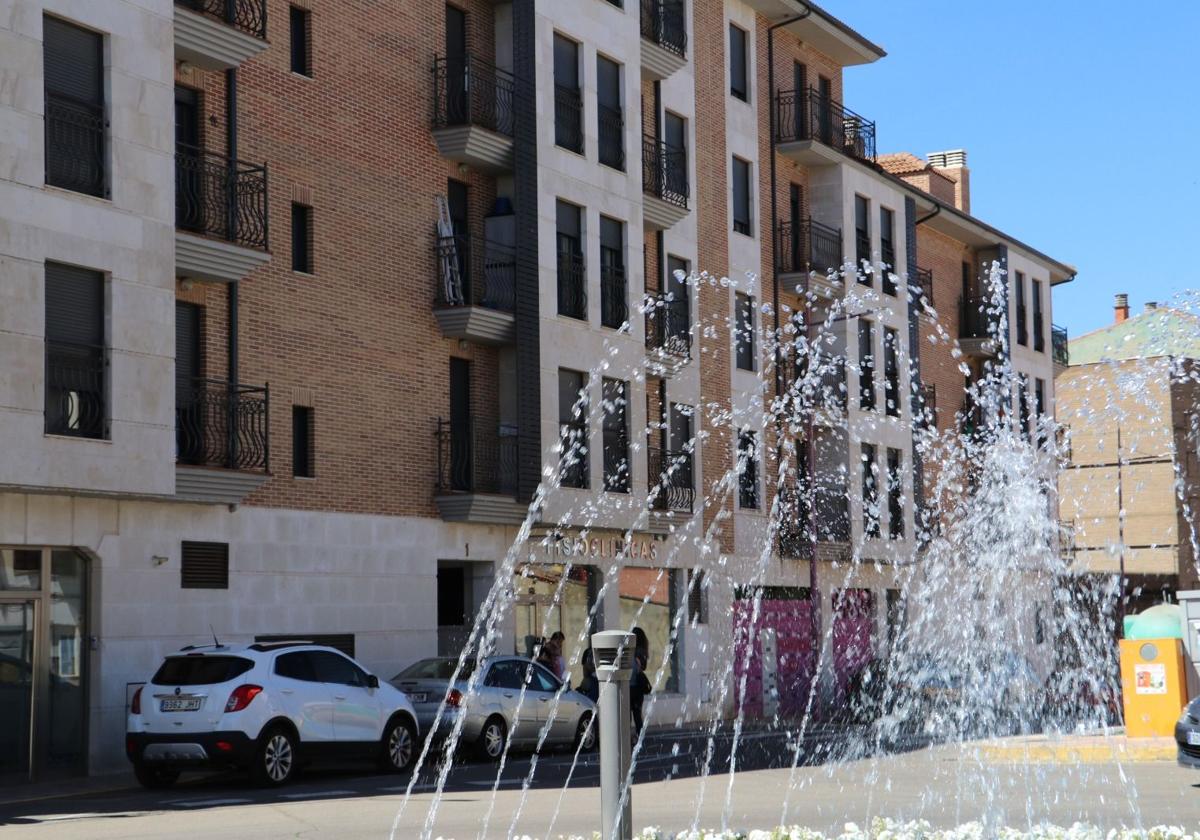 Plaza Eliseo Ortiz en Valencia de Don Juan.