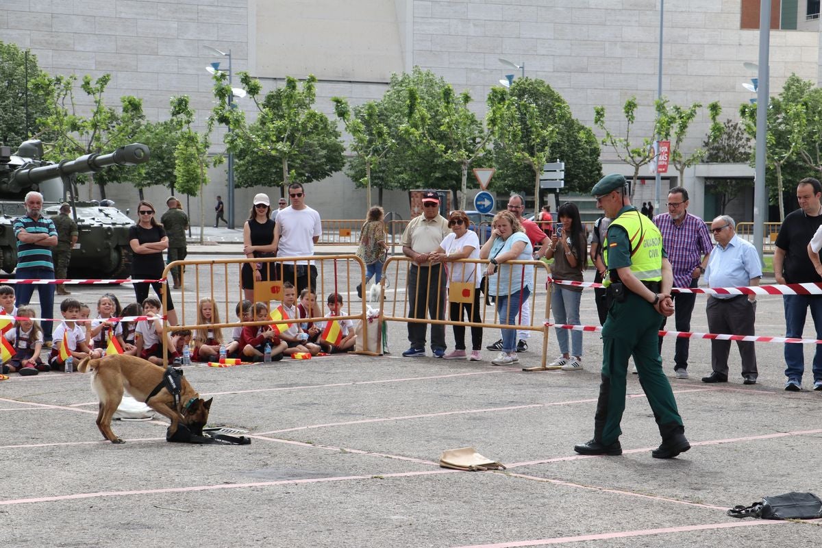 Las Fuerzas Armadas se exhiben en León