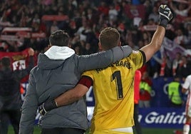 Miguel Bañuz, en un partido con la Cultural.