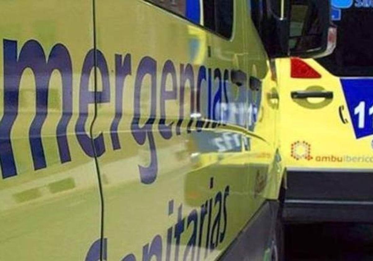 Una ambulancia del servicio de emergencias de Sacyl.