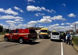 Imagen de la colisión entre los vehículos.