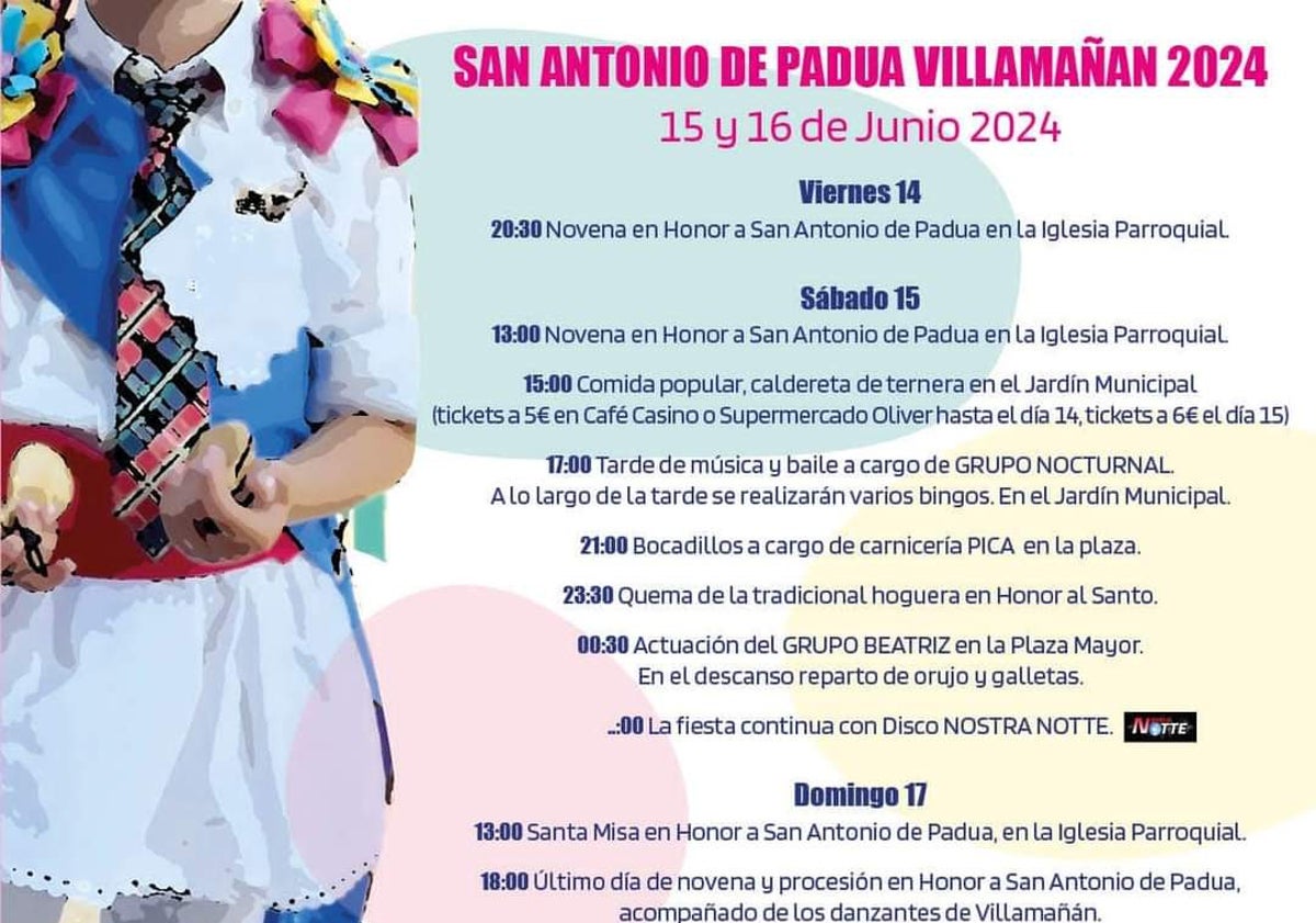 Imagen principal - Las fiestas de San Antonio de Pauda son un fecha marcado en rojo en el calendario de la localidad