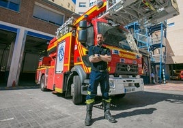 Sergio Tubío, bombero en el Ayuntamiento de Madrid.