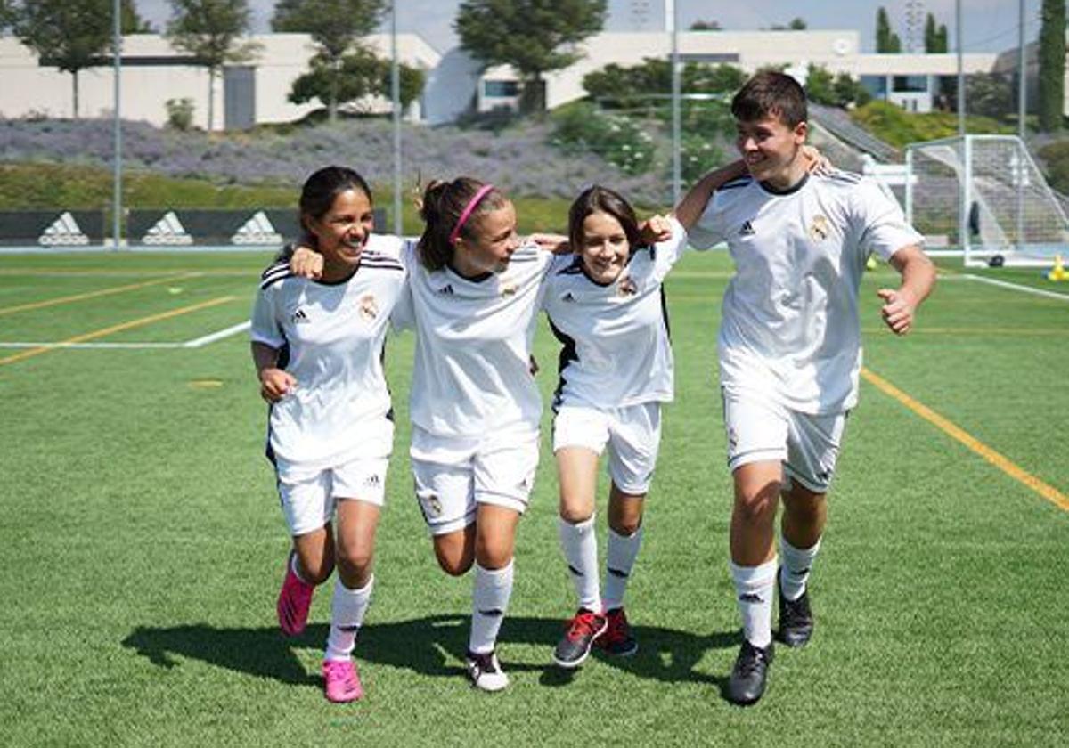 Imagen disfrutando del campus experience Real Madrid.