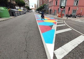 Nuevo cebreado en la calle Gran Vía de San Marcos