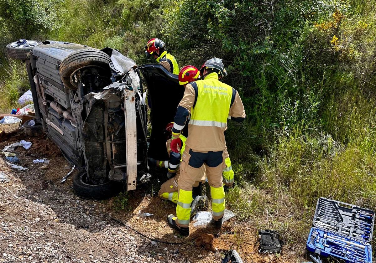 Imagen de un accidente con heridos producido en mayo 2024.