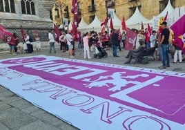 Concentración por la autonomía de León.