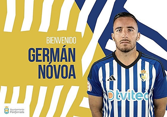 El defensa Germán Nóvoa se suma a la Ponferradina