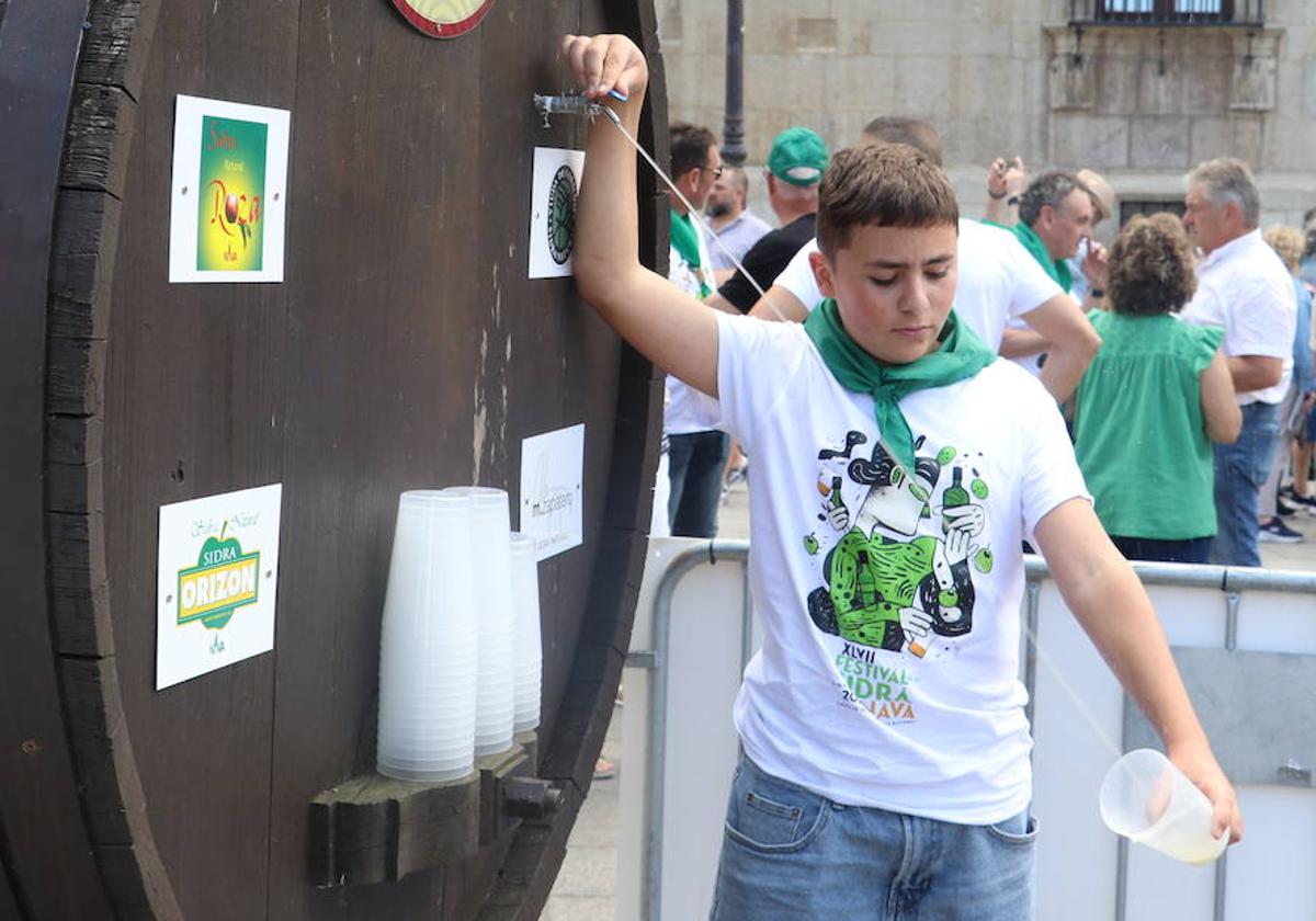 Festival de la Sidra de Nava en León.