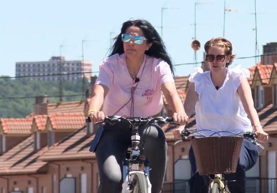 Pedaleando con Ana Maria Fernández Caurel, alcaldesa de San Andrés del Rabanedo