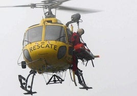 Imagen de archivo de un helicóptero de rescate.