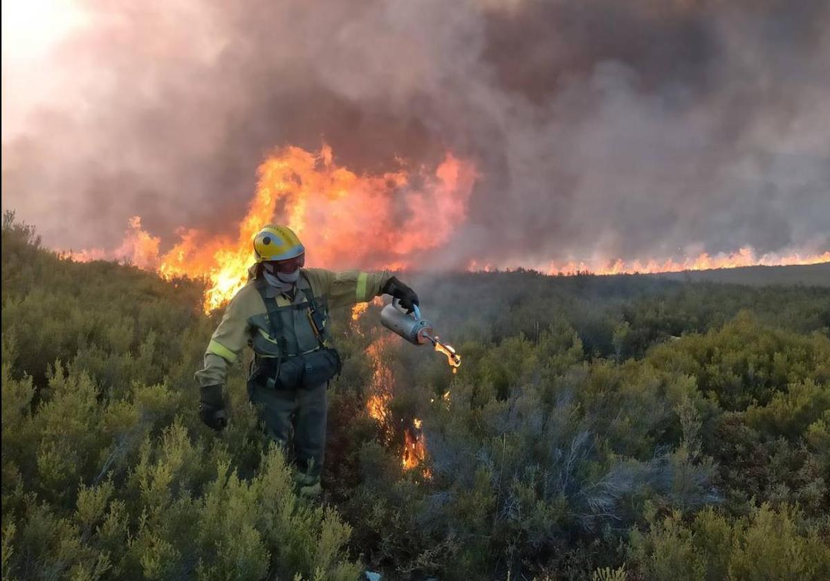 El riesgo de incendios crece en León.