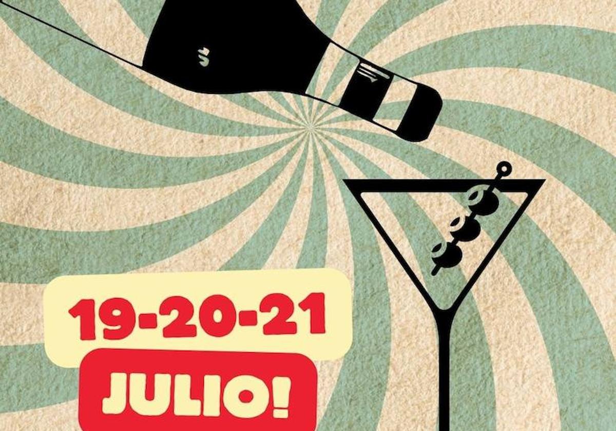 Cartel de la Feria del vermú y la ginebra en Astorga