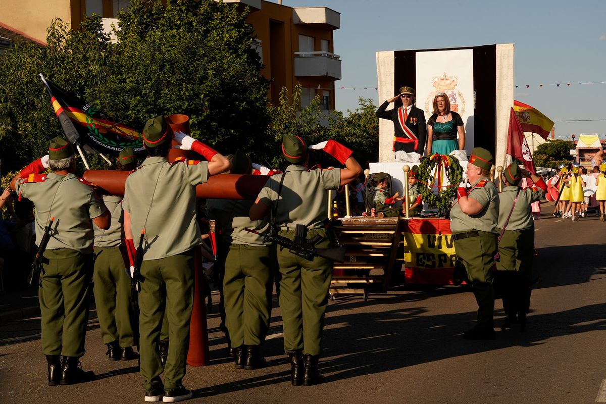 Desfile de carrozas en Santa Marina del Rey