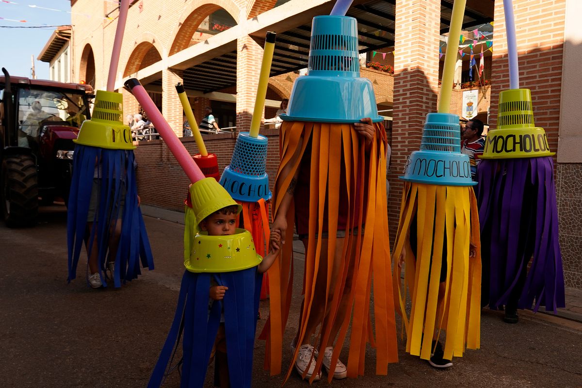 Desfile de carrozas en Santa Marina del Rey