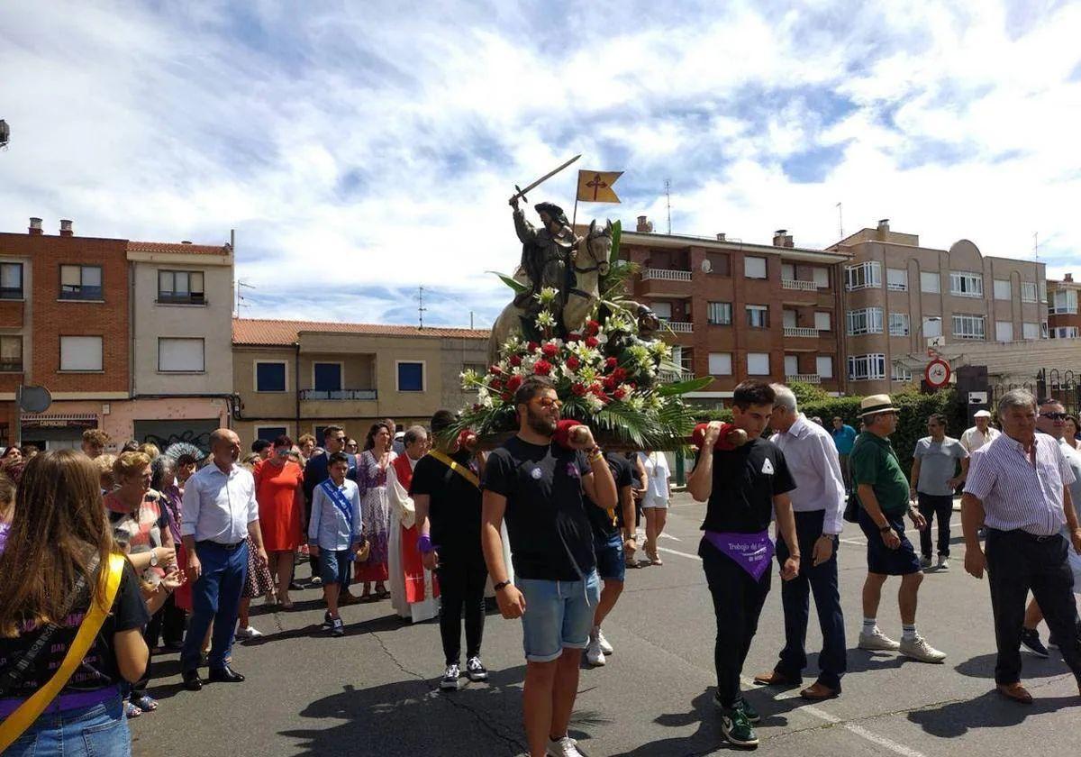 Romería en Trobajo del Camino en una edición anterior.