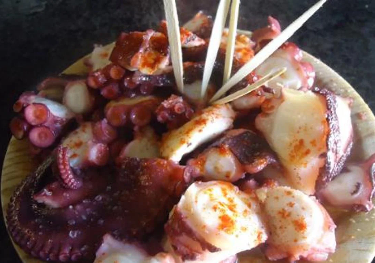 Plato de pulpo a feira