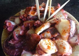 Plato de pulpo a feira