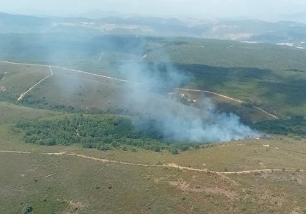 Fuego activo en Valsemana.