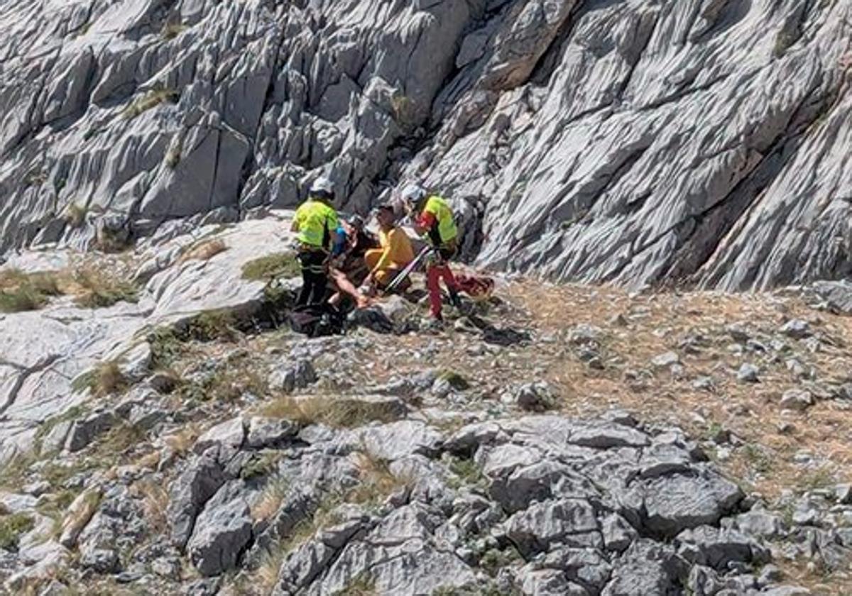 Rescate en Posada de Valdeón.