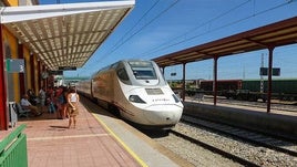 Vista de la estación de tren de Astorga