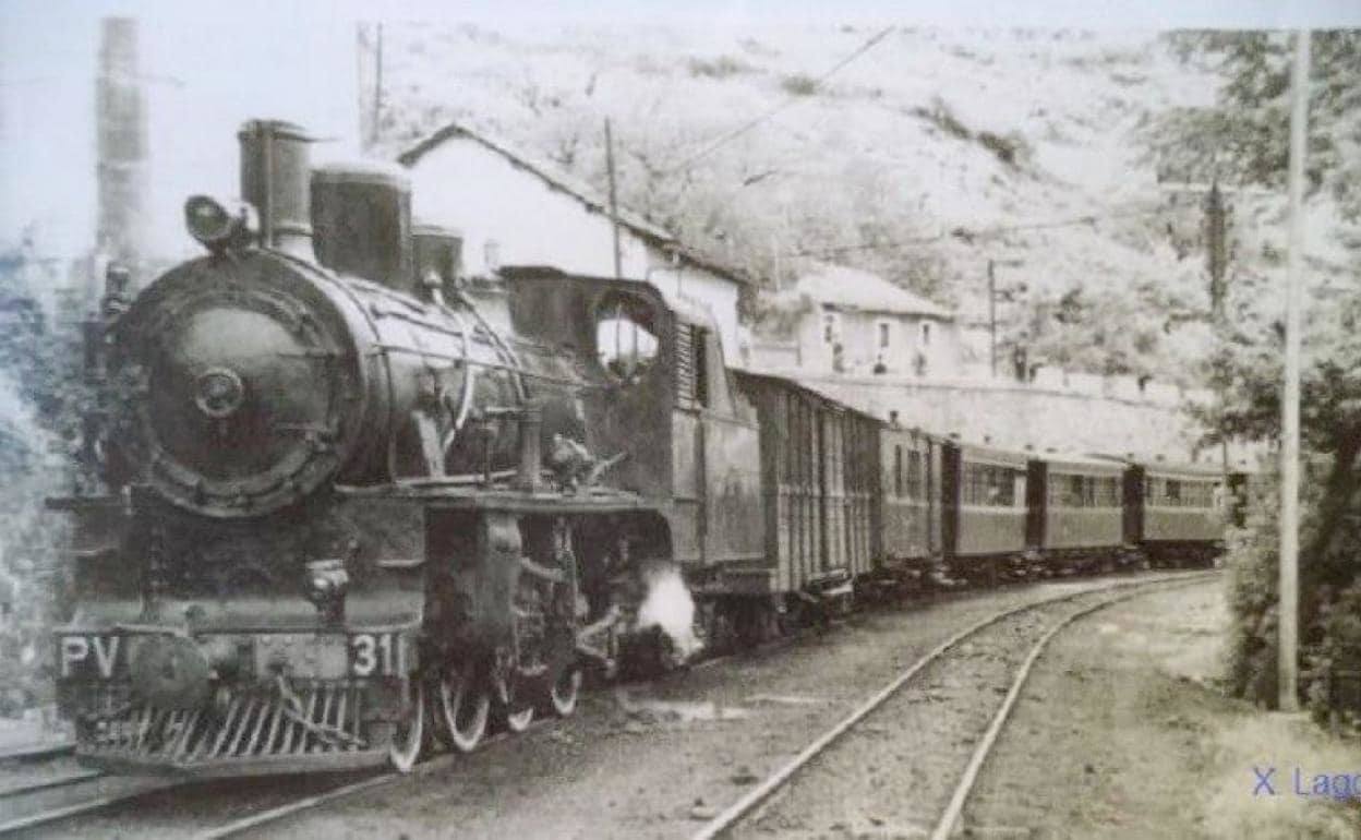 Imagen histórica del Tren Turístico Ponfeblino.