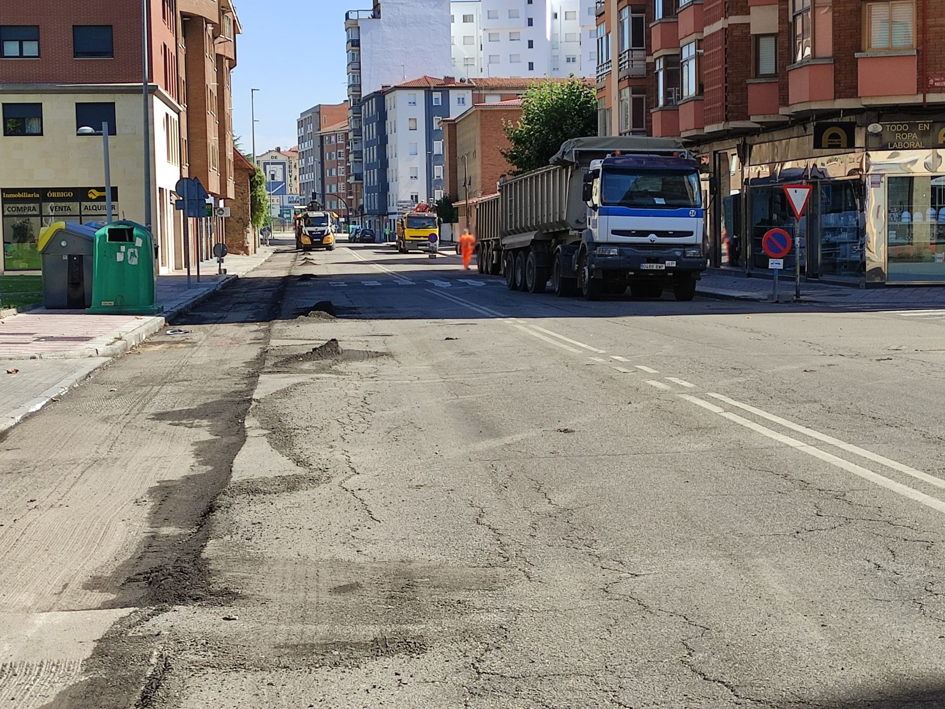 Comienza el asfaltado de la avenida Miguel Castaño