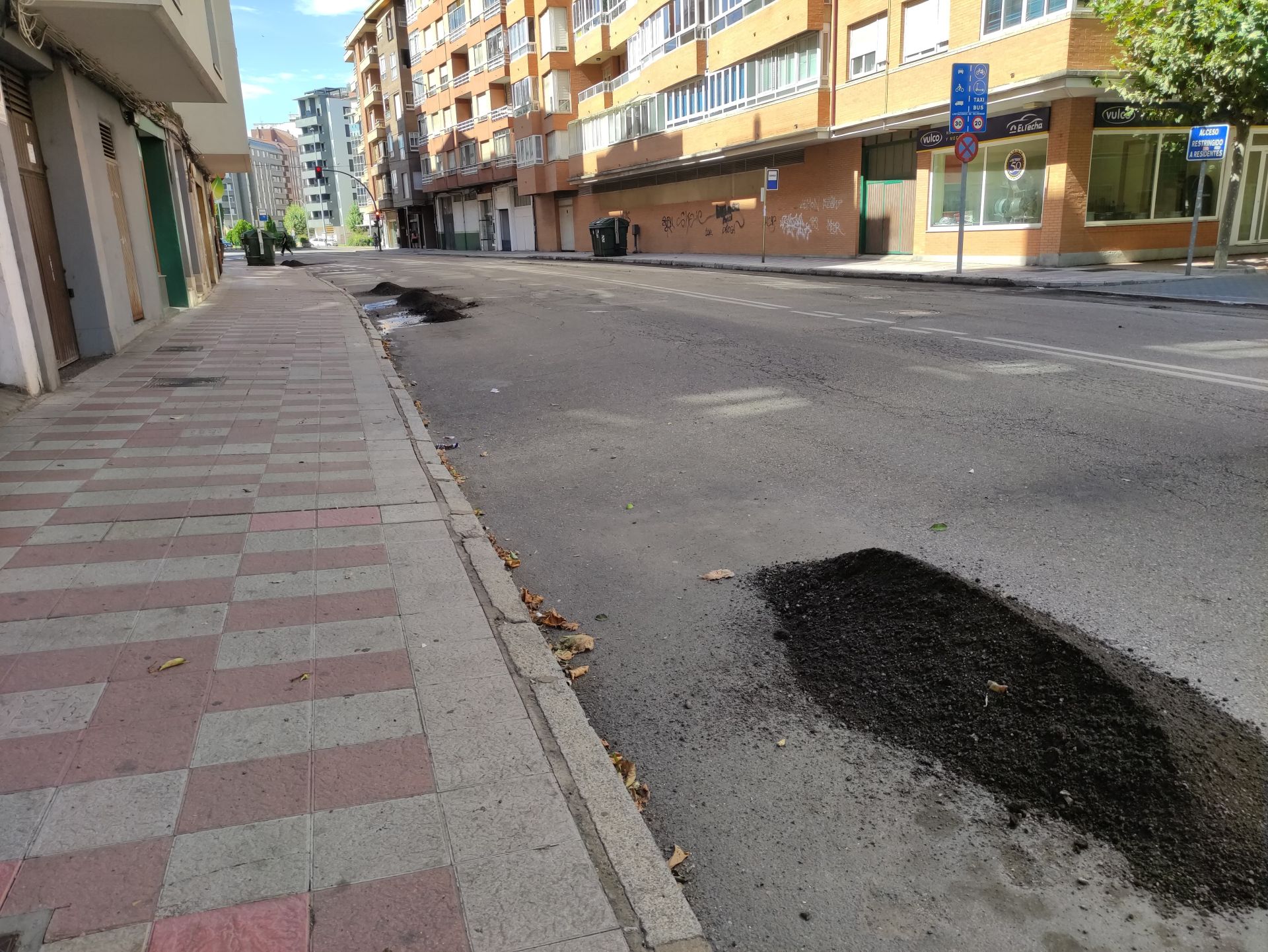 Comienza el asfaltado de la avenida Miguel Castaño