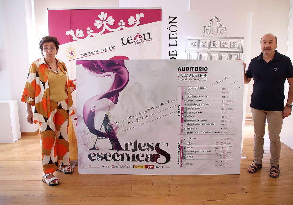 Elena Aguado, concejala de Acción y Promoción Cultural del Ayuntamiento de León durante la presentación de la programación.